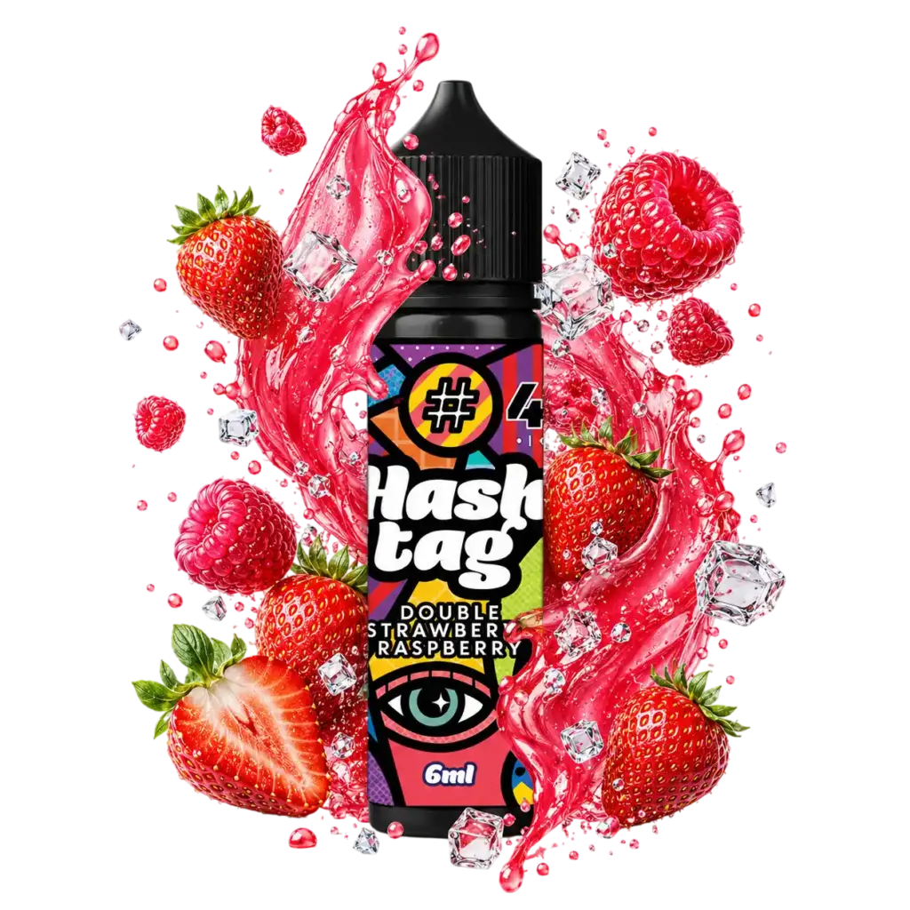 HashTag – #43 Double Strawberry Raspberry Ice – Longfill 6ml/60ml